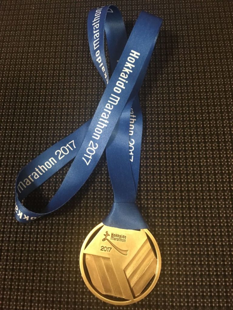 北海道マラソン2017のメダル