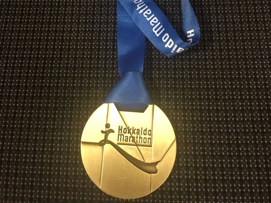 北海道マラソン2018のメダル
