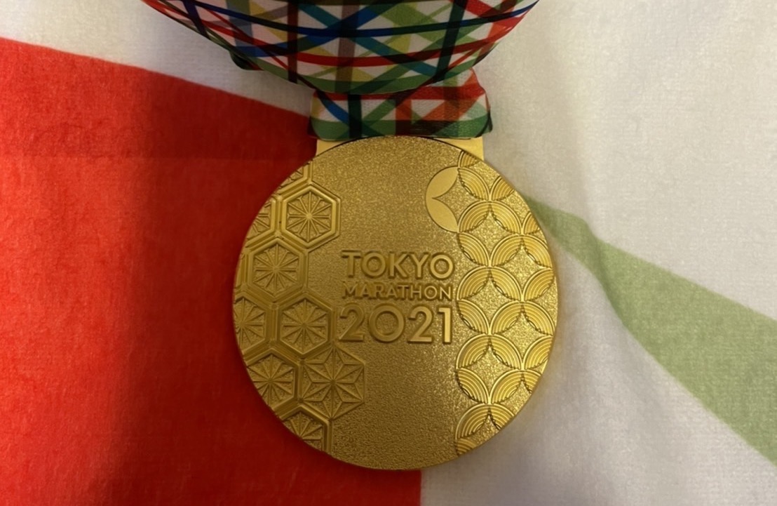 東京マラソン2021の完走メダル