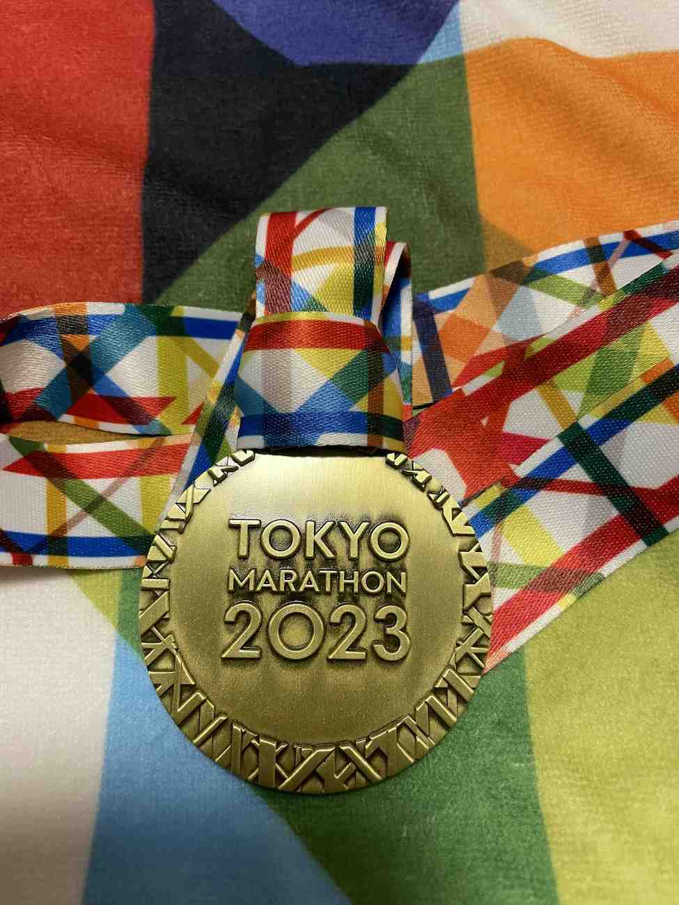 東京マラソン2023の完走メダル