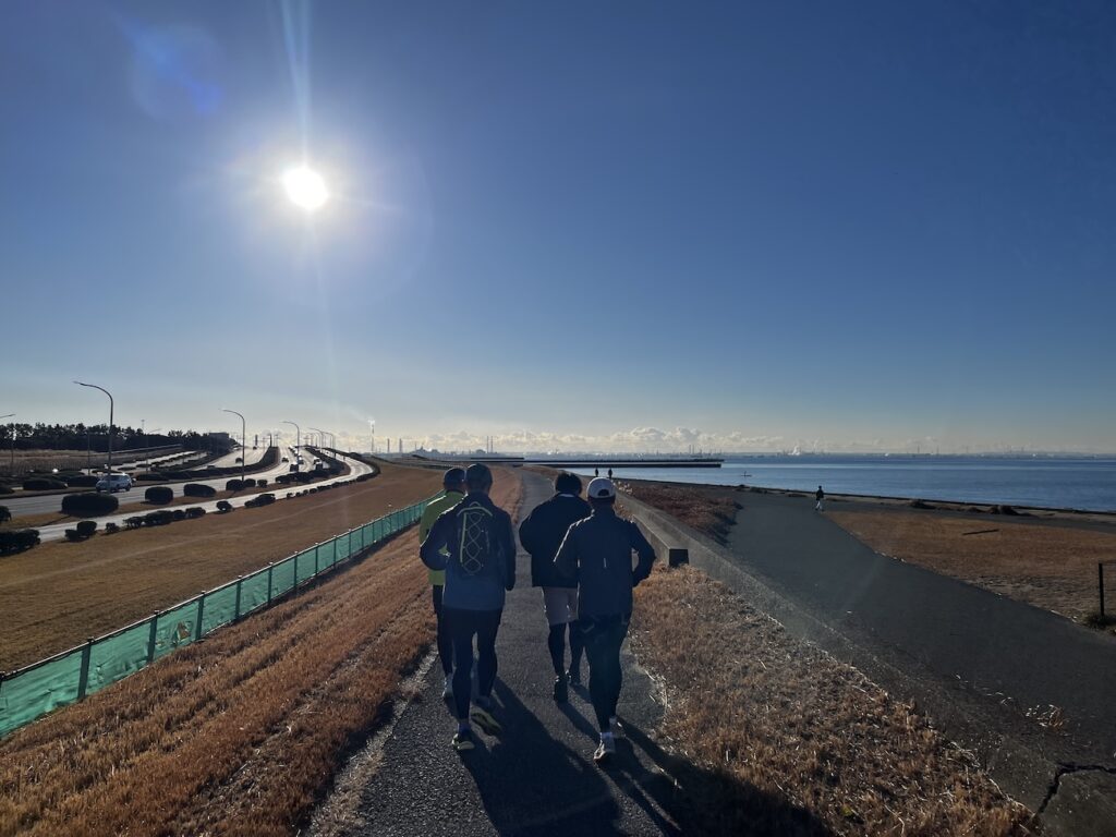 幕張ベイ・ランニングクラブ　稲毛ヨットハーバー〜稲毛海浜公園5~20kmランニング練習会