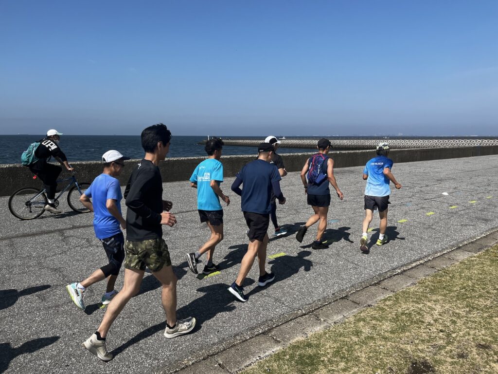 稲毛ヨットハーバー〜稲毛海浜公園20kmランニング練習会