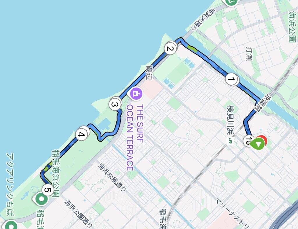 検見川浜駅〜稲毛の桟橋往復10kmランニング練習会【幕張ベイ・ランニングクラブ】