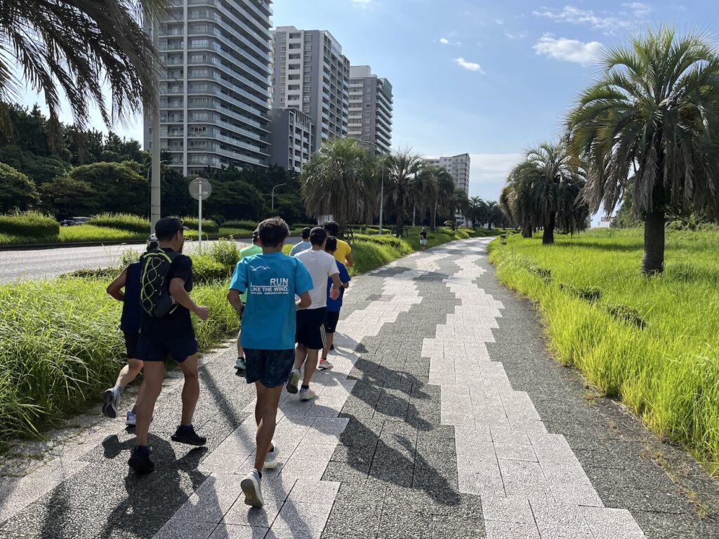 幕張ベイ・ランニングクラブ　稲毛ヨットハーバー〜稲毛海浜公園5~20kmランニング練習会