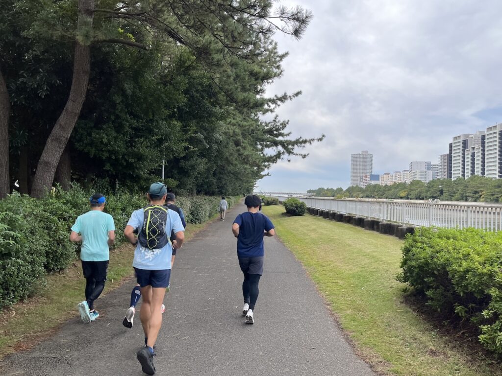 幕張ベイ・ランニングクラブ　稲毛ヨットハーバー〜稲毛海浜公園5~20kmランニング練習会