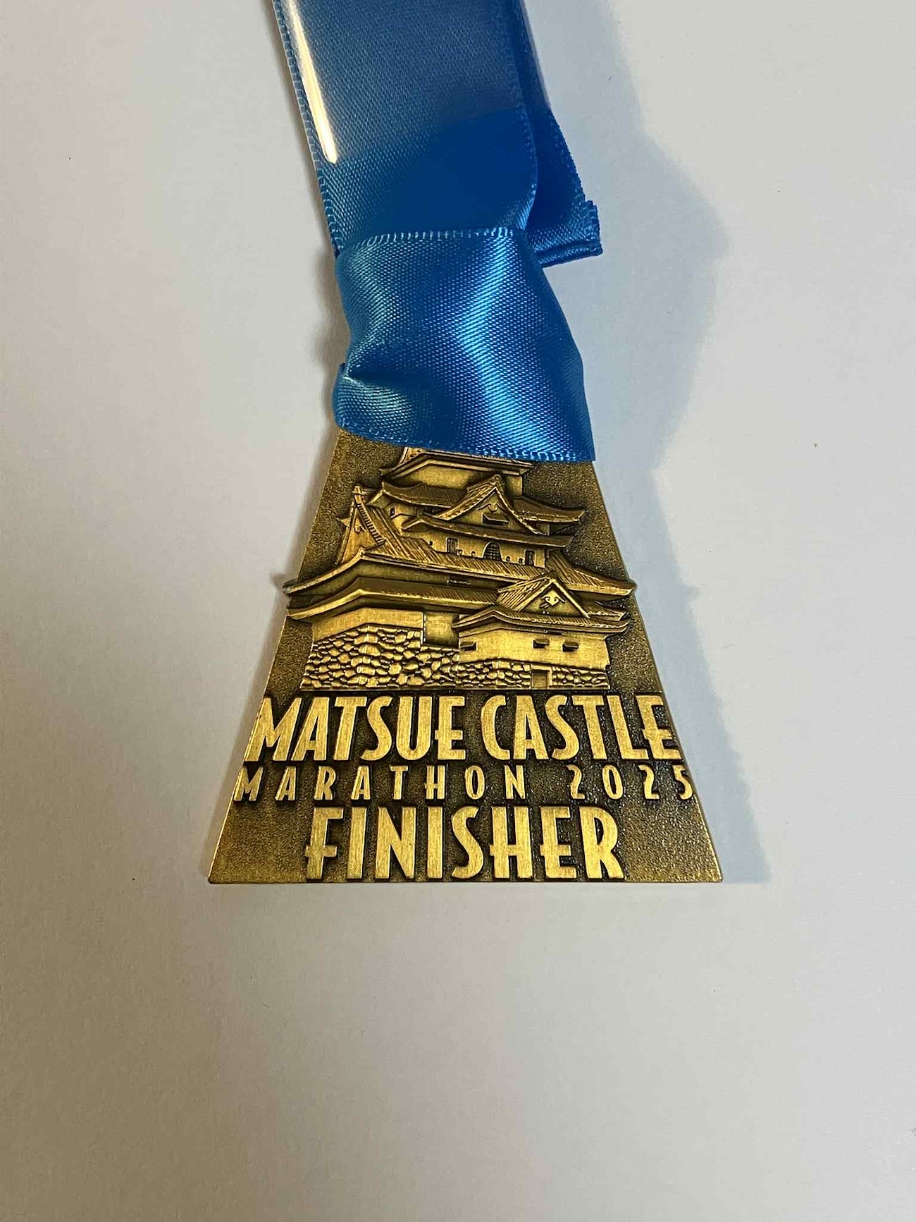 国宝松江城マラソン2025の完走メダル